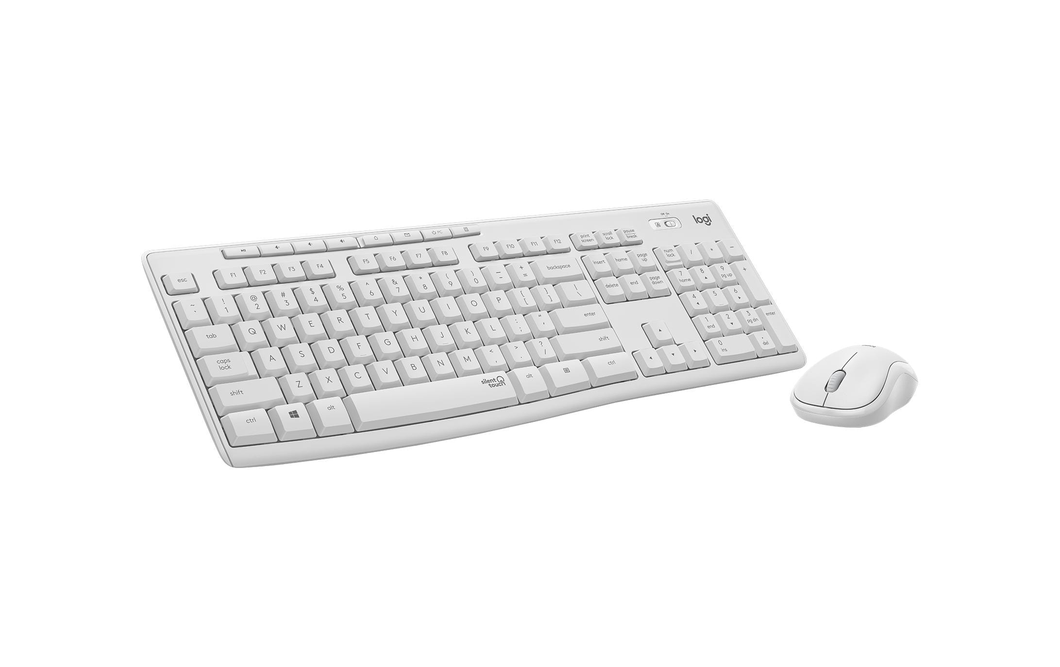 Tastatur-Maus-Set MK295 White CH-LayoutKabelloses Tastatur-Maus-Set