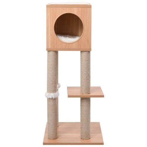 Arranhador para gatos de tamanho médio, branco