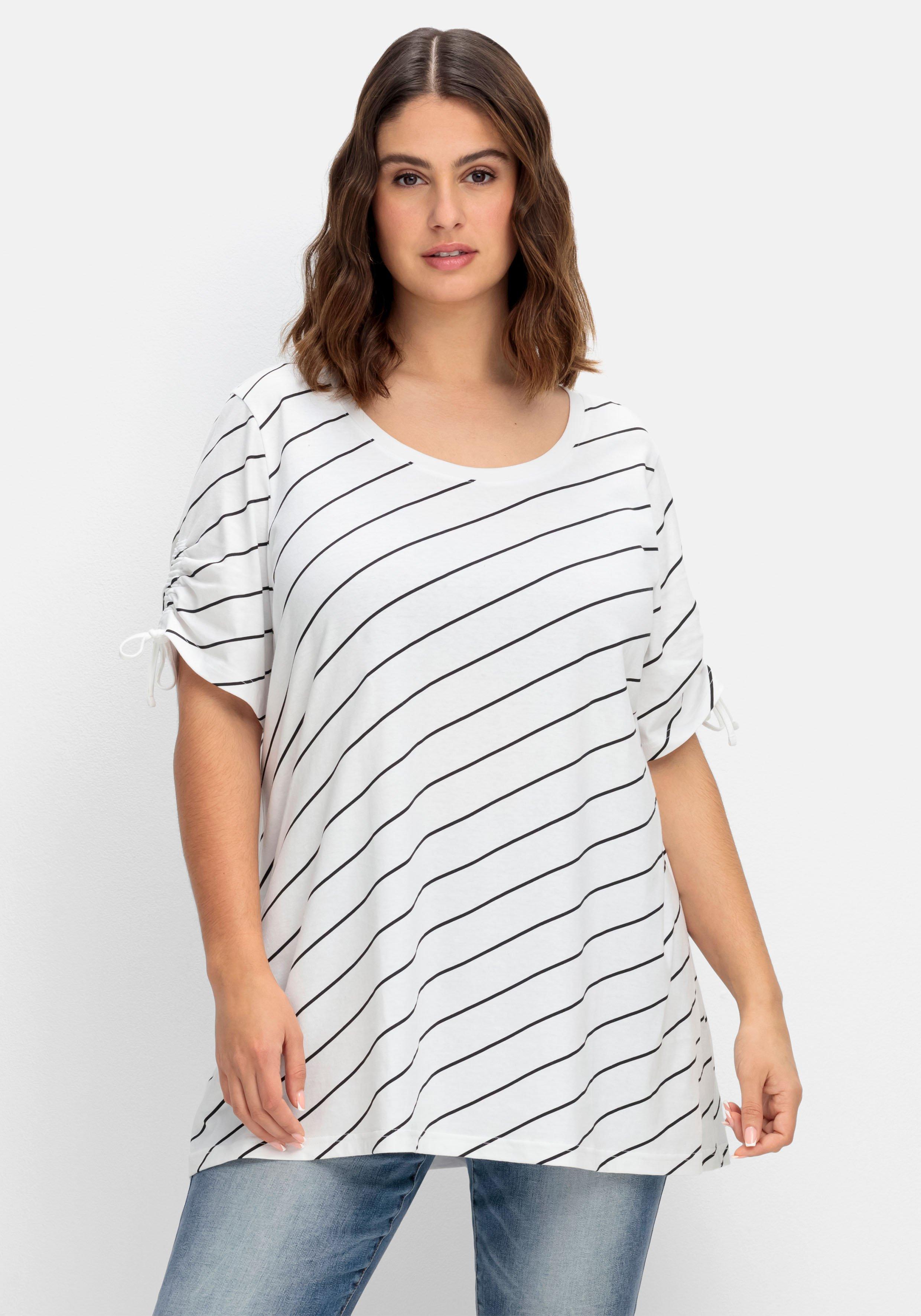 Doppelpack T-Shirts, mit Tunnelzug am Arm