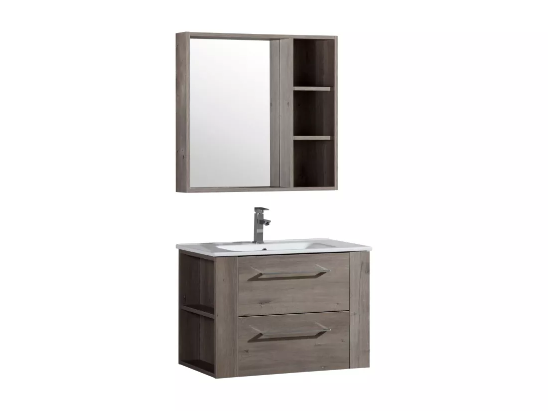 Ensemble meuble de salle de bain 80 cm Aquanoma
