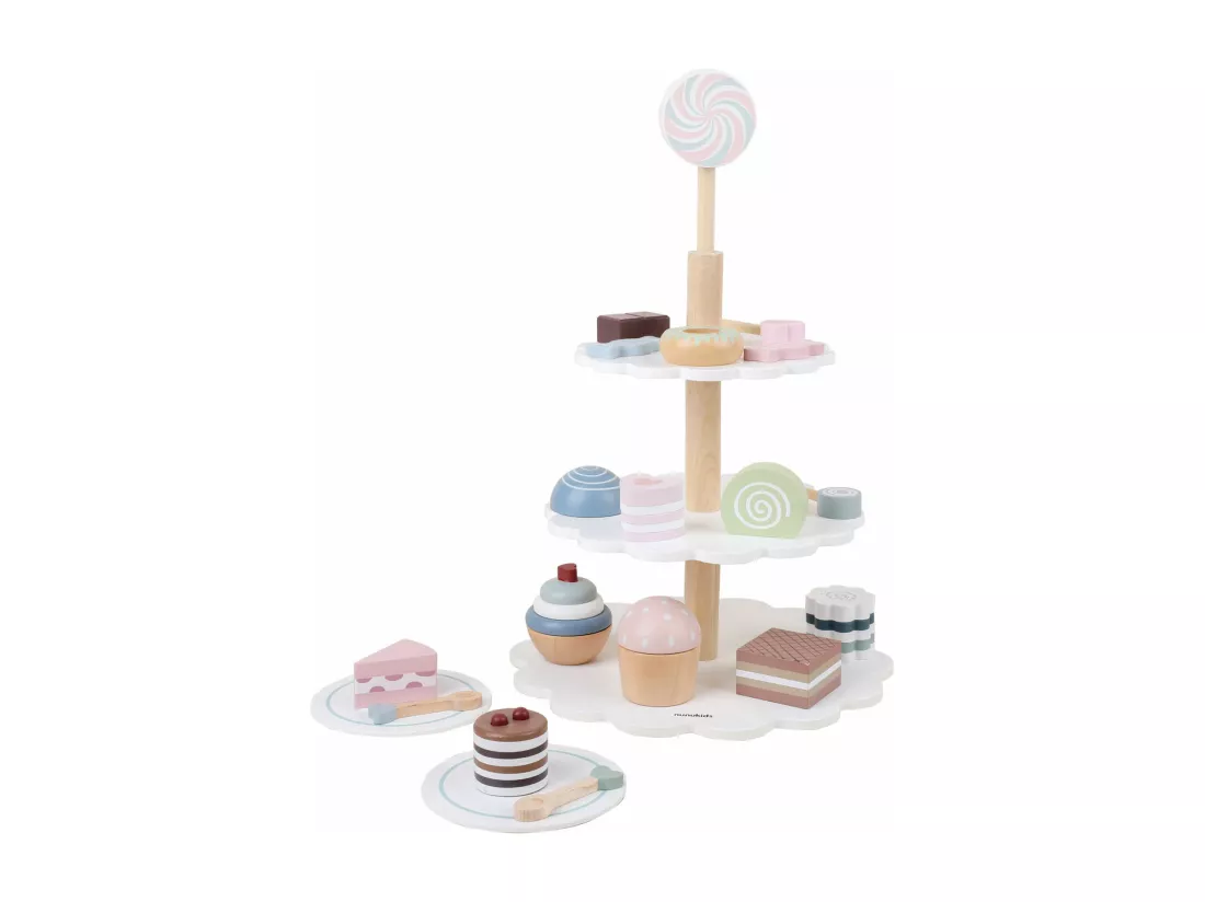 Jeu de Desserts et Pâtisseries pour Enfants Naryal À partir de 3 ans Bois Multicolore