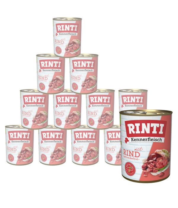 RINTI Kennerfleisch Nassfutter für Hunde, 12