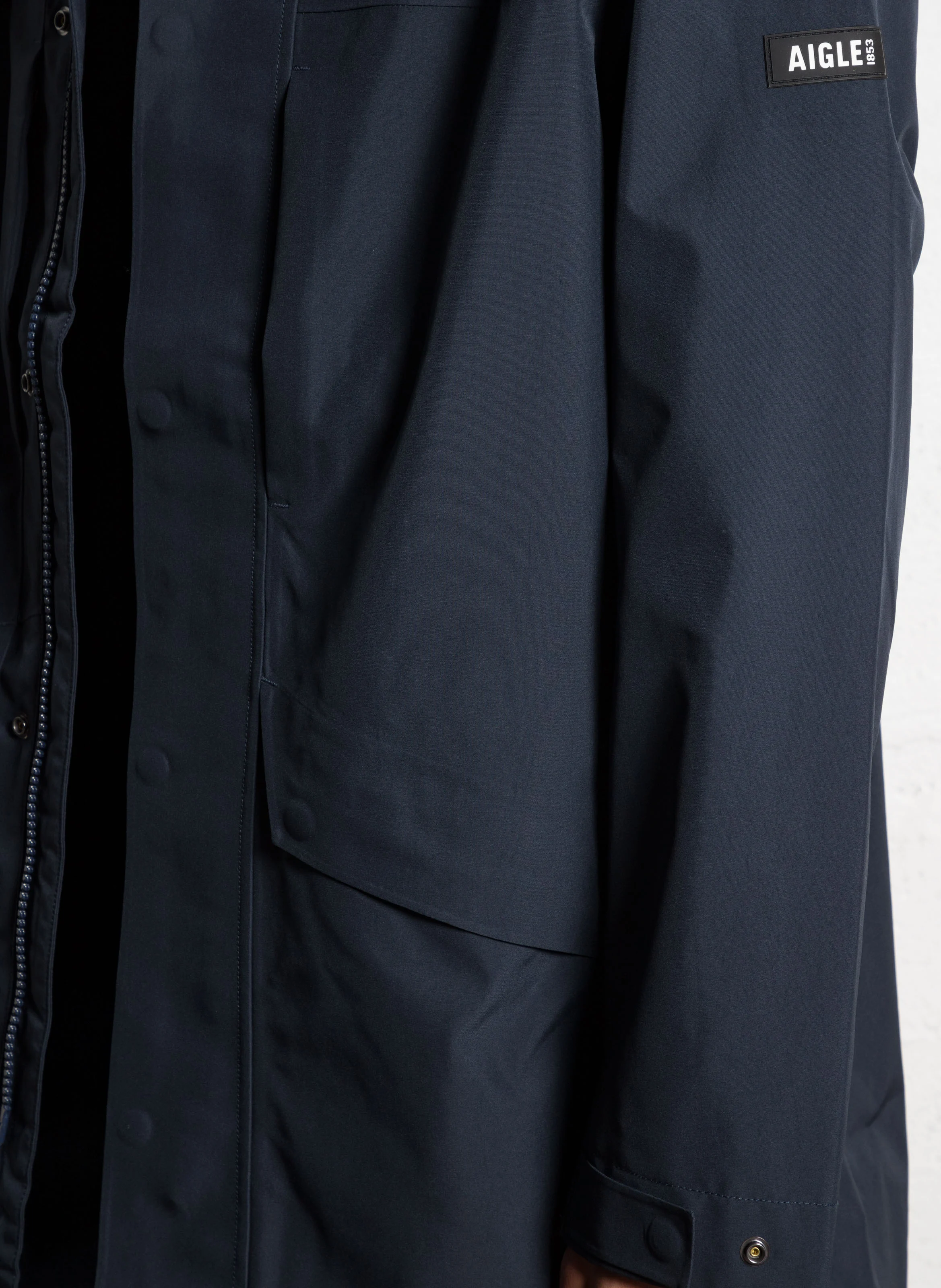 Parka col montant| Bleu