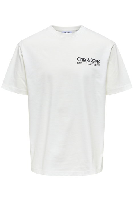 Only & Sons witte heren t-shirt