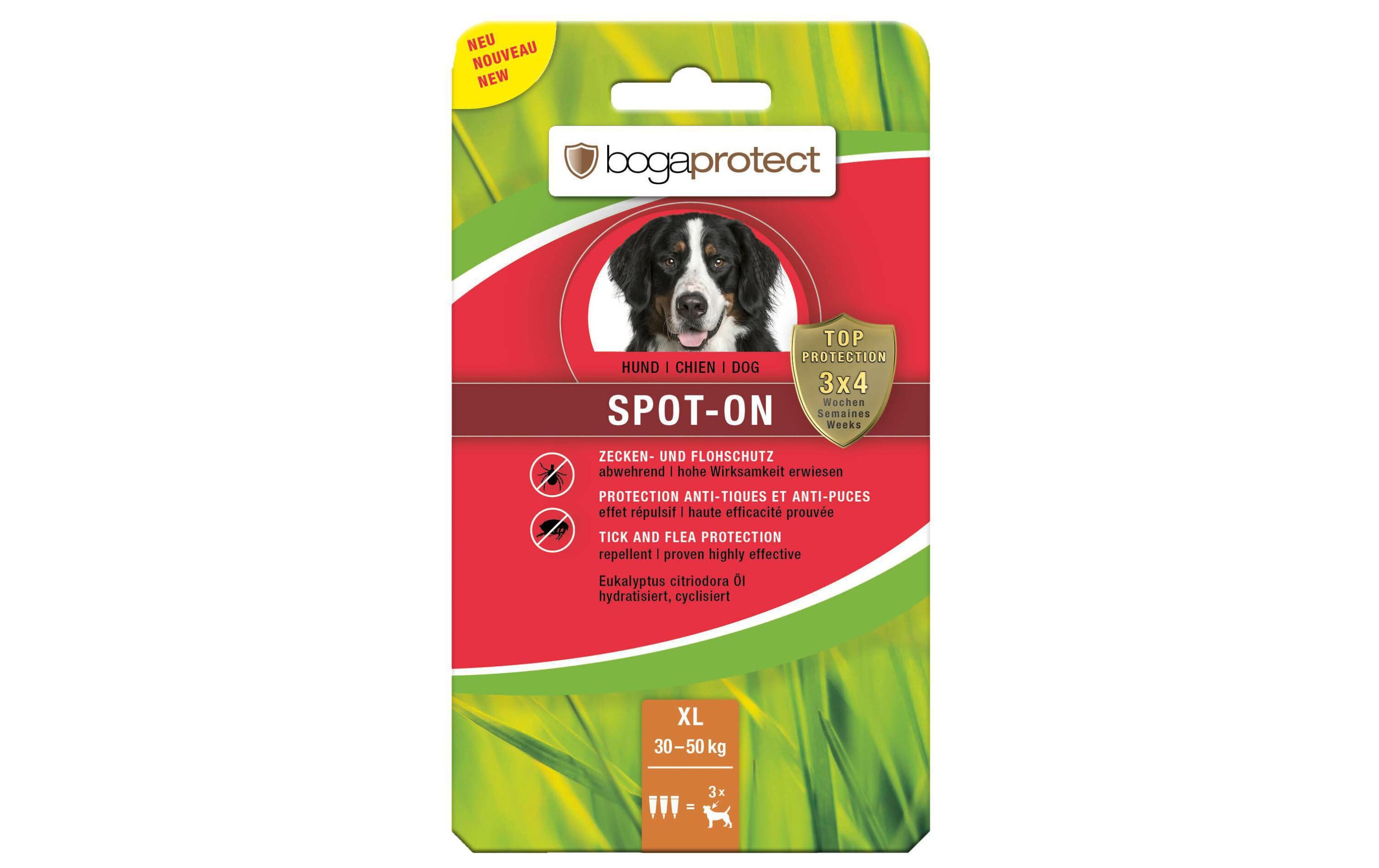 Anti-Parasit-Tropfen bogaprotect Spot-on Hund XLZecken- und Flohschutz mit Langzeitwirkung