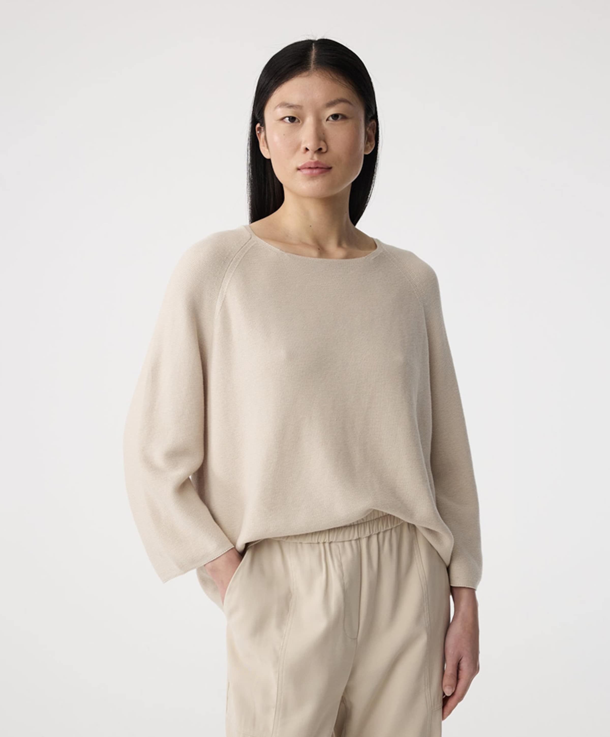 Knit-ted Dames trui beige
