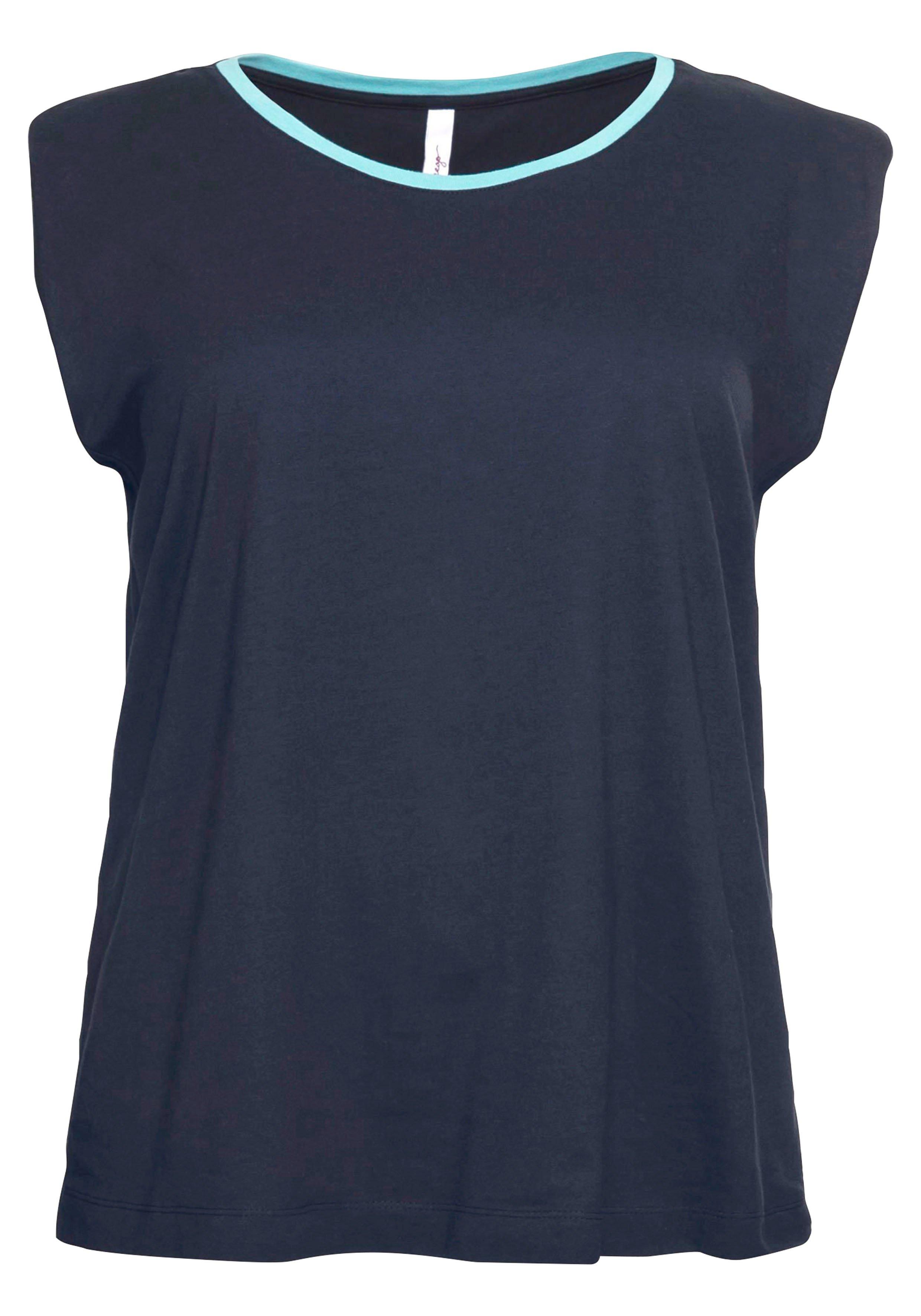 Ärmelloses Shirt mit betonten Schultern