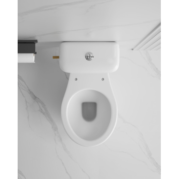 OK duoblok toilet met AO vloeraansluiting zonder zitting