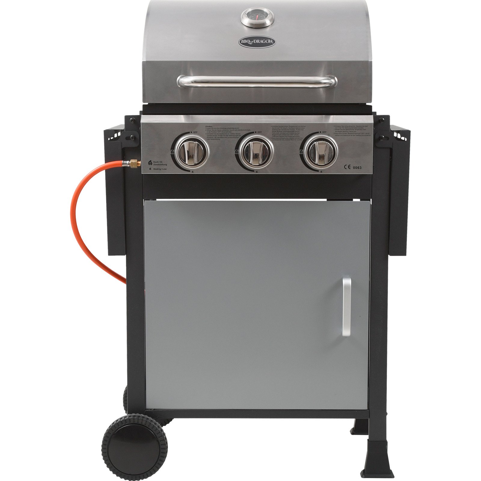 BBQ Dragon Gasgrill Bedano 3-Brenner