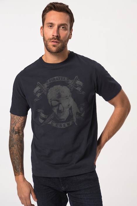 JP1880 T-Shirts im 2er-Pack, Halbarm, Brust-Print, Rundhals, bis 8 XL