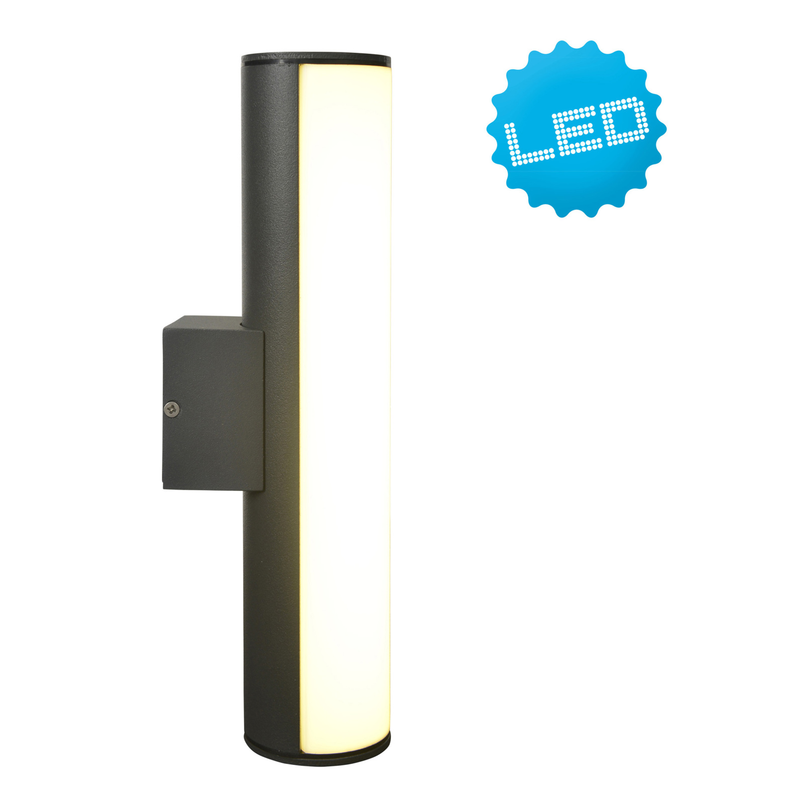 LED-Außenwandleuchten FLAIR - grau - 30 cm