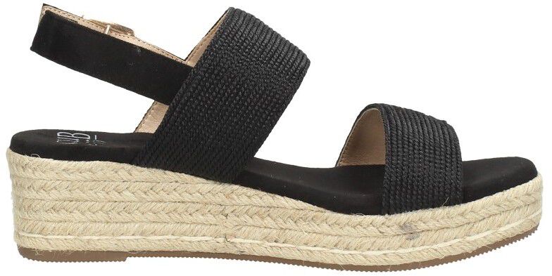 Sub55 Sandalen Touwzool zwart
