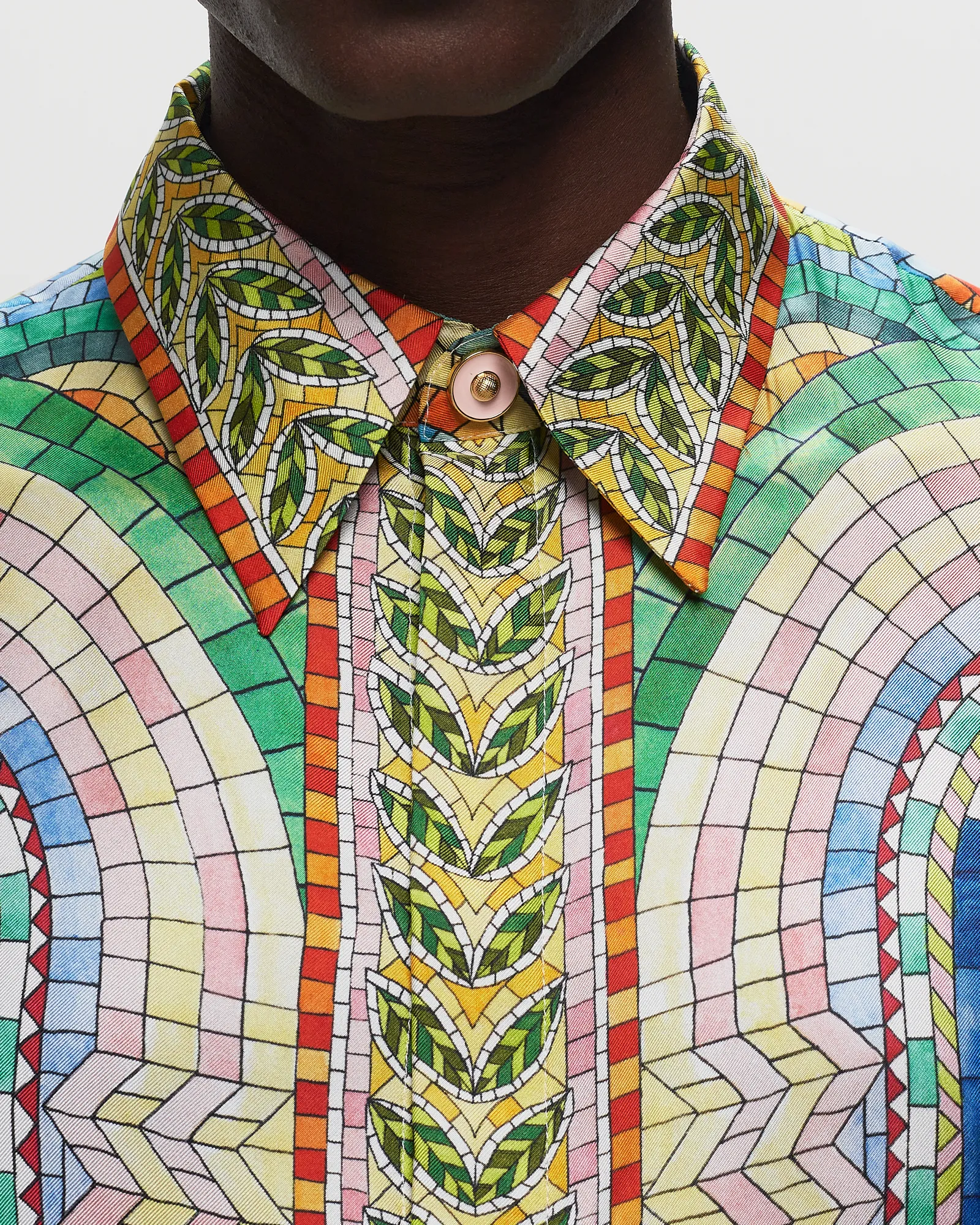 Casablanca LONG SLEEVE SILK SHIRT