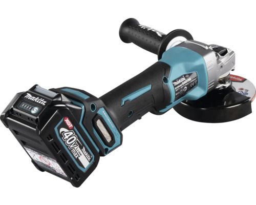 Makita XGT® GA013GM201 40V accu haakse slijper, inclusief 2 accu's (4,0Ah), lader en MAKPAC maat 4 koffer