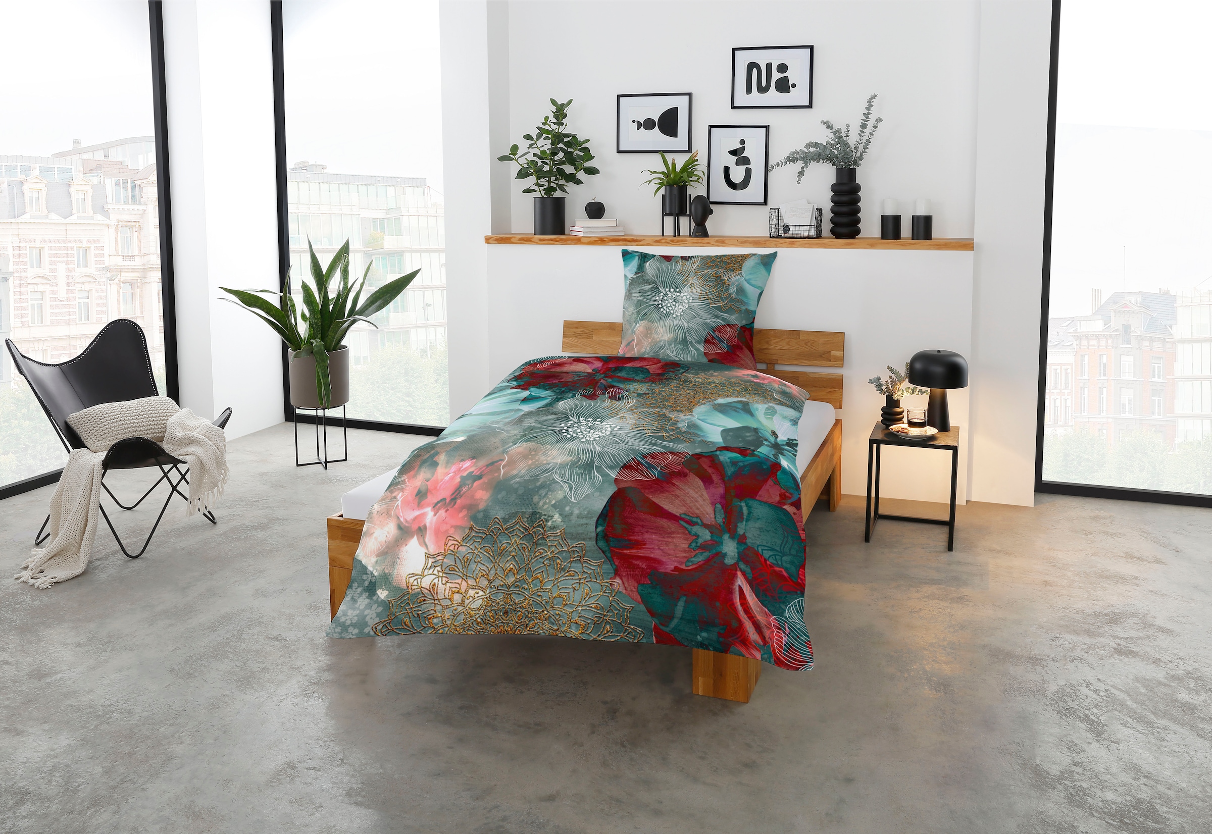 CASATEX Bettwäsche »Freda« 2 Stk. tlg. luxuriöses Design mit kräftigen und eleganten Farben