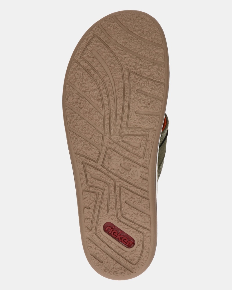 Rieker Slippers  - groen