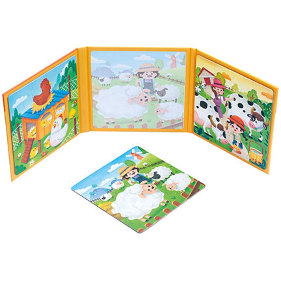 Bino Magnetpuzzle 3 in 1, Bauernhof