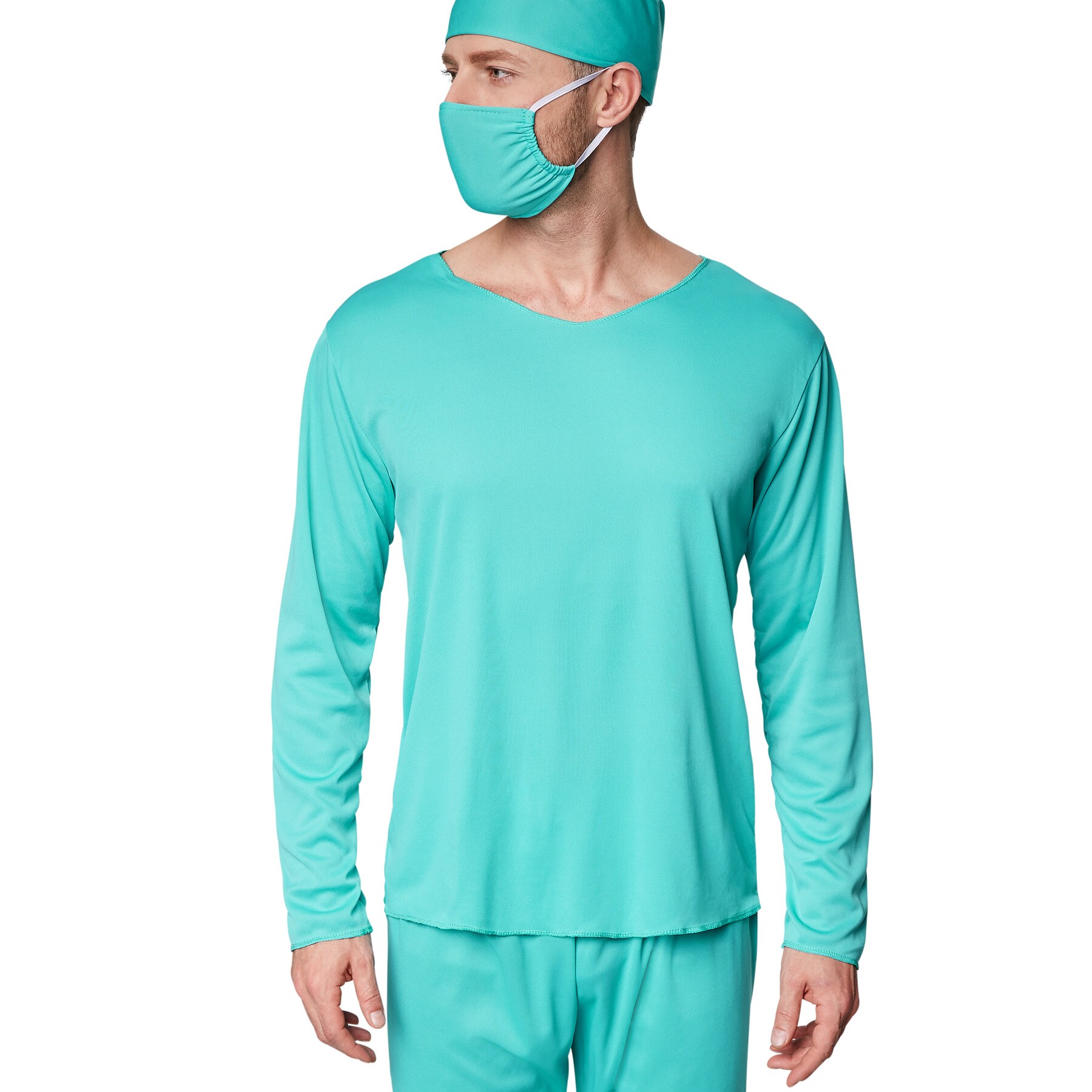 tectake® Herrenkostüm OP-Arzt