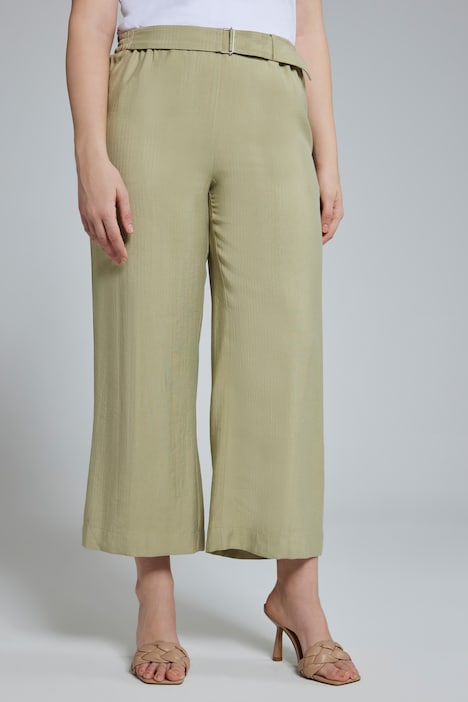 Culotte Mary, Streifen, weites Bein, Bindegürtel