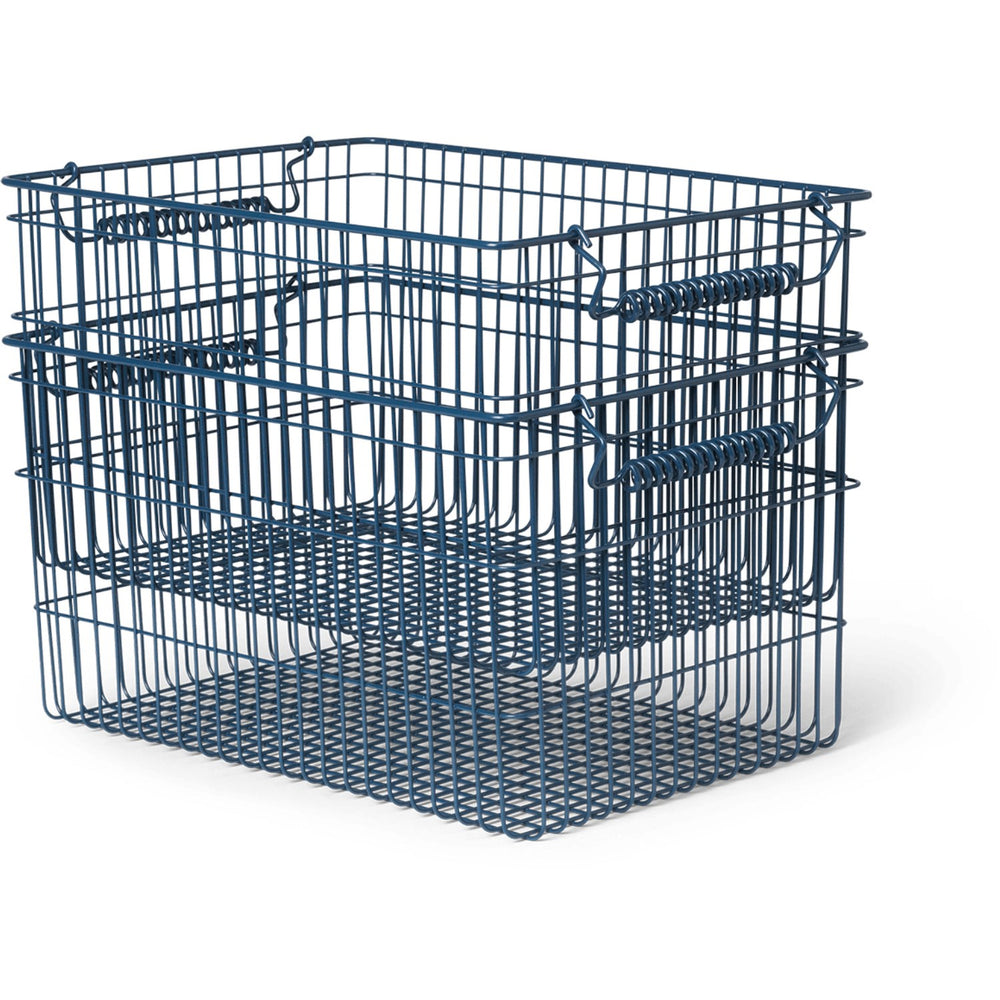 Køb Ferm Living Dark Blue Cala Stabel Kurve 2-pak