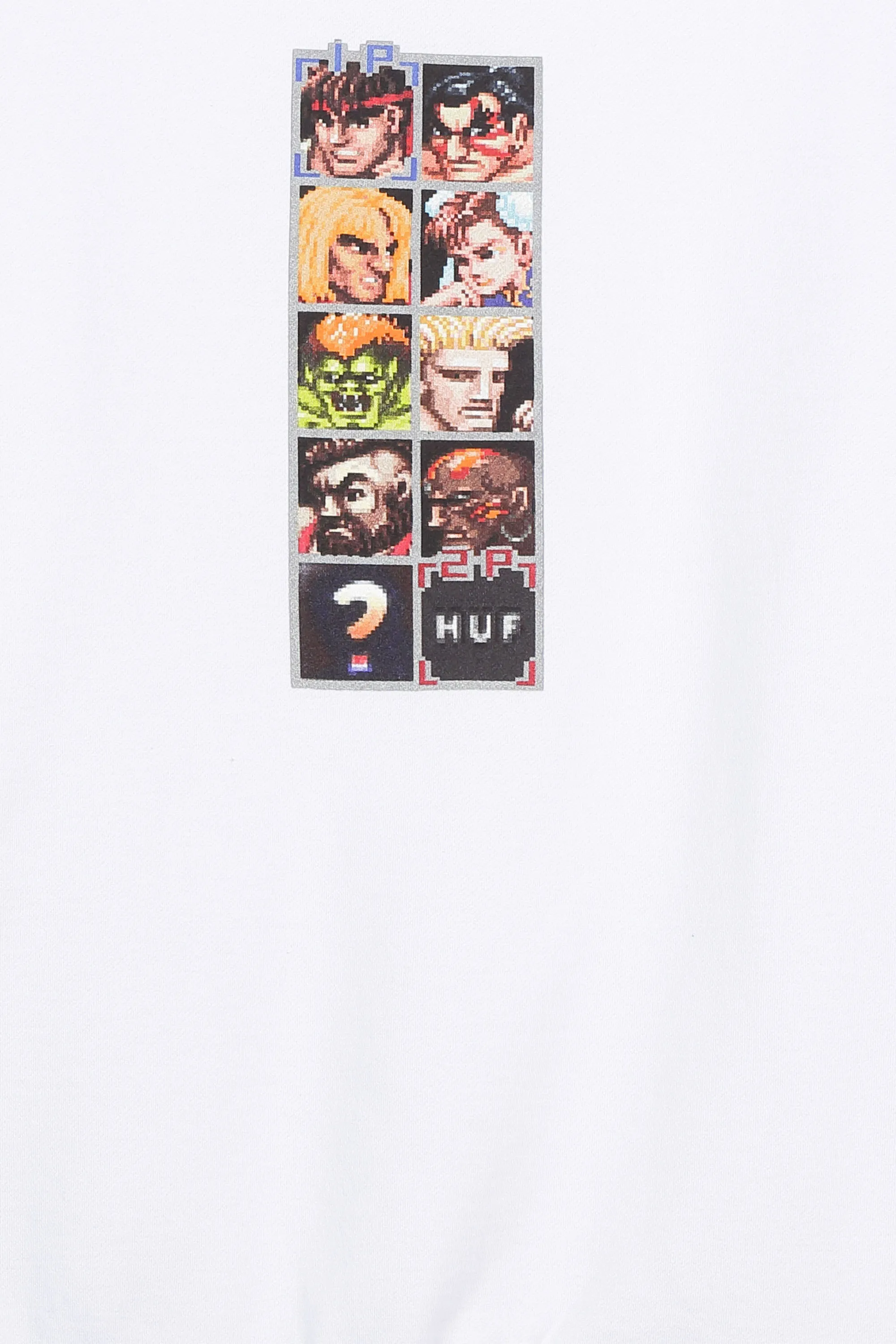 HUF Hoodie Huf x Street fighter HUF SWEAT ARCADE HOOD WHITE Blanc