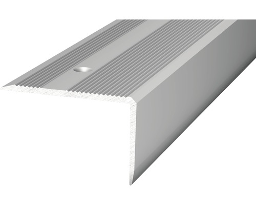 Aluminium zilver geperforeerd traprandprofiel 40 x 25 x 1000 mm