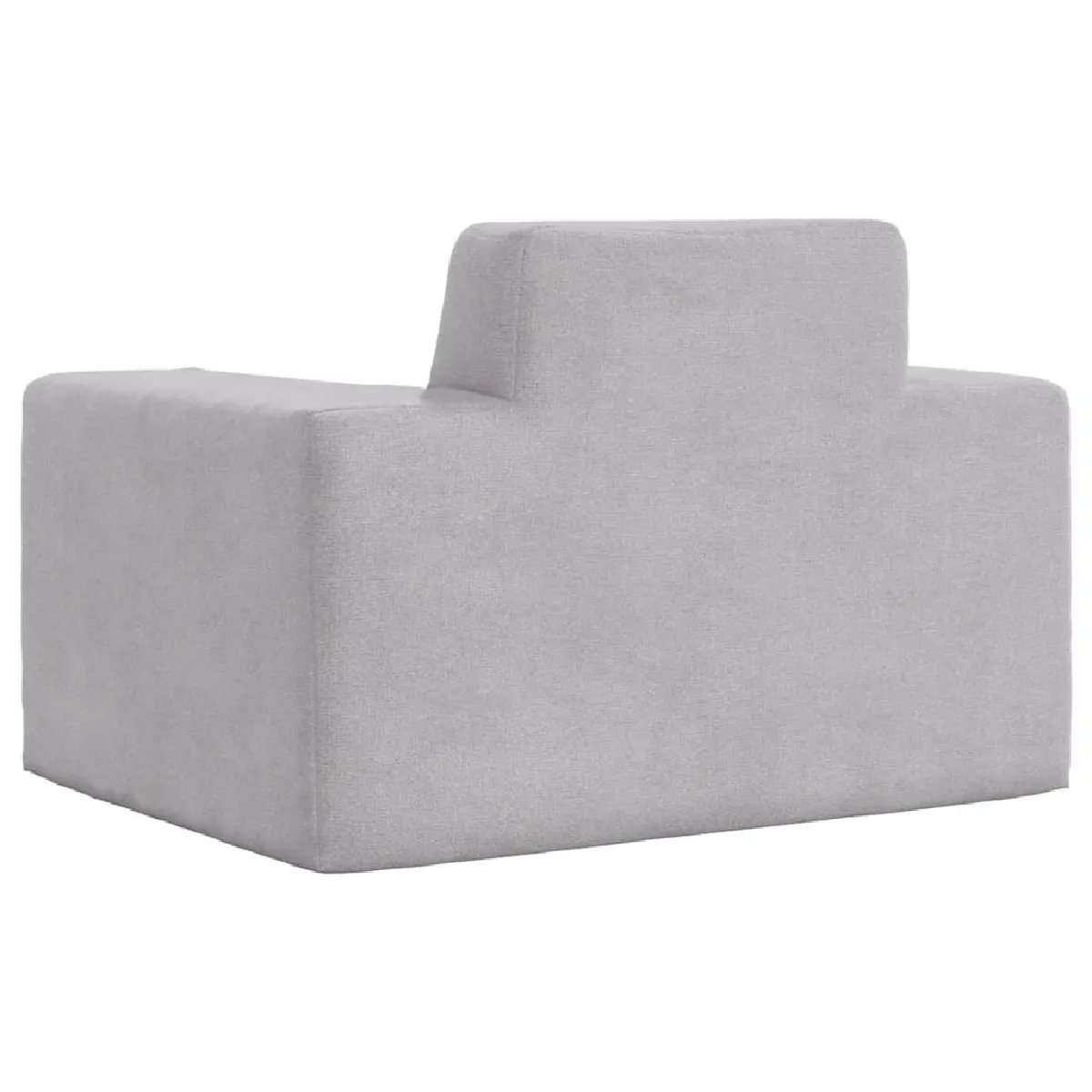vidaXL Canapé pour enfants Gris clair Peluche douce