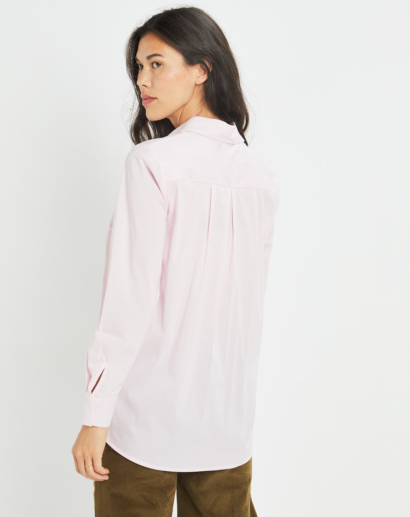Lauren Vidal Chemise Plume rose pâle