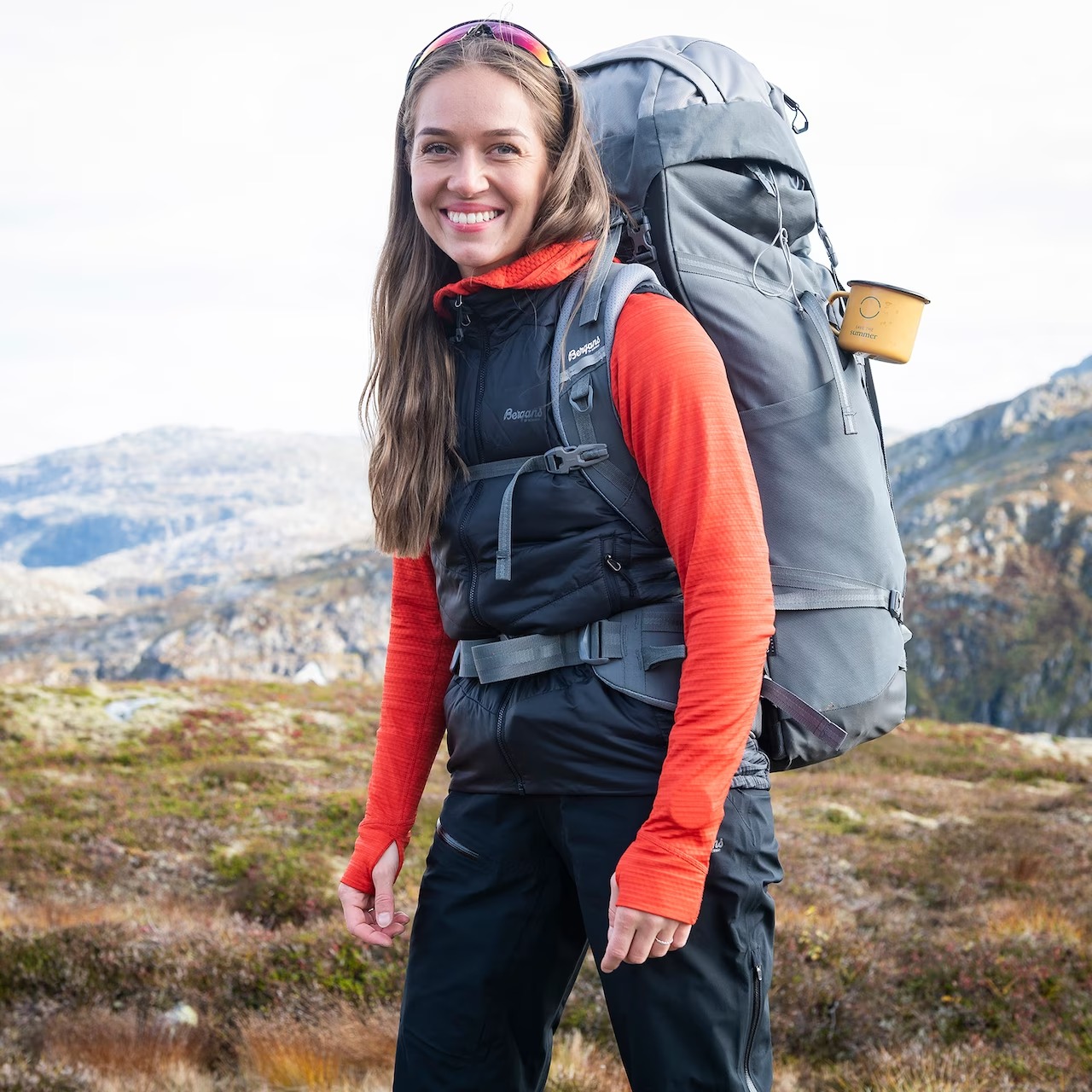 Rabot Insulated Hybrid Vest Dame Black/Solid Charcoal