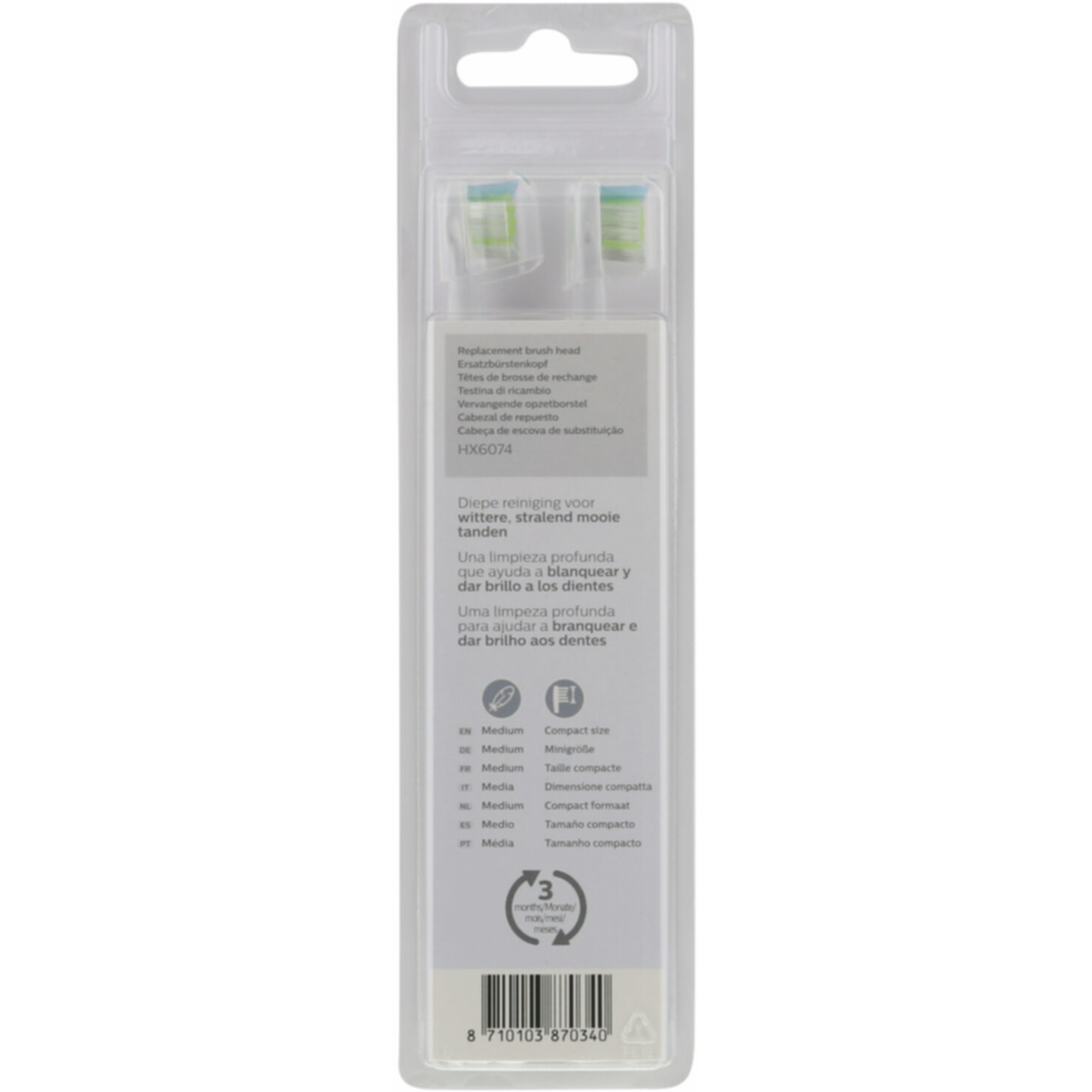 Philips Optimal White (W2c), 4er Pack, weiss HX6074/27