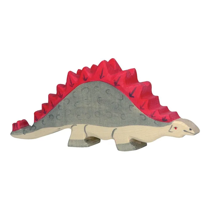 Holztiger Figurine en bois stégosaure