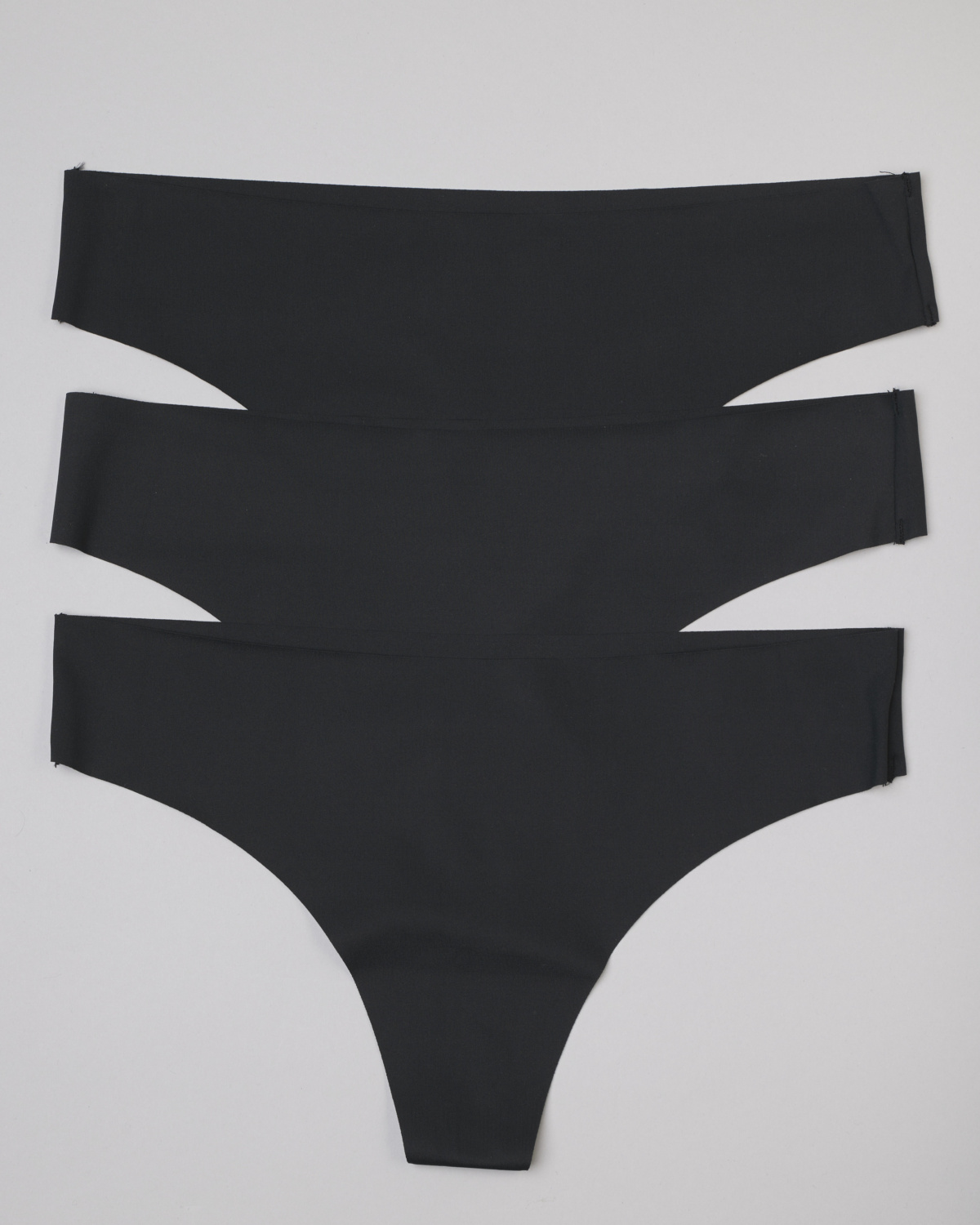 LEVITY 3-pack Invisible Thong Black