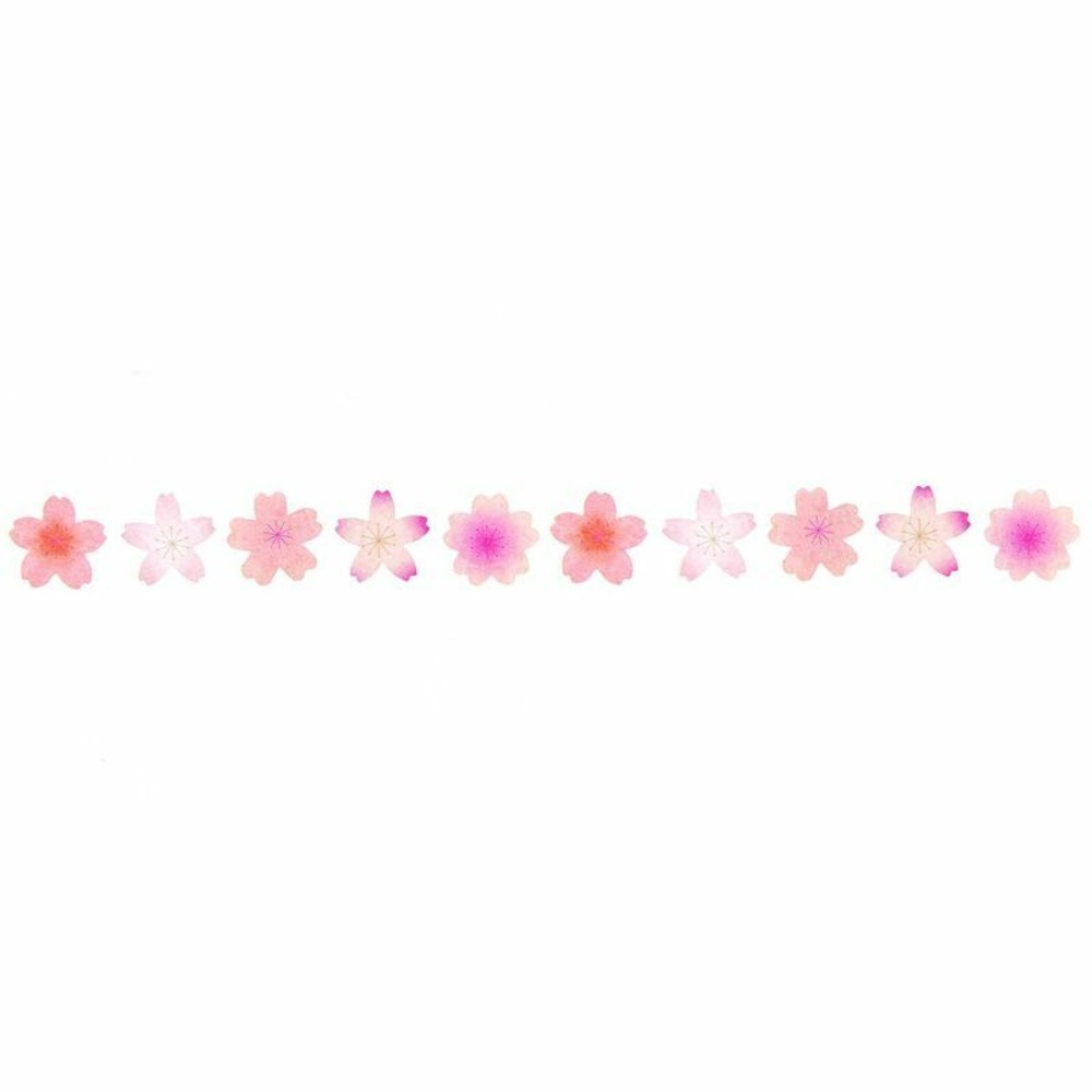 Autocollants washi mix de fleurs de cerisier rose - printemps japonais