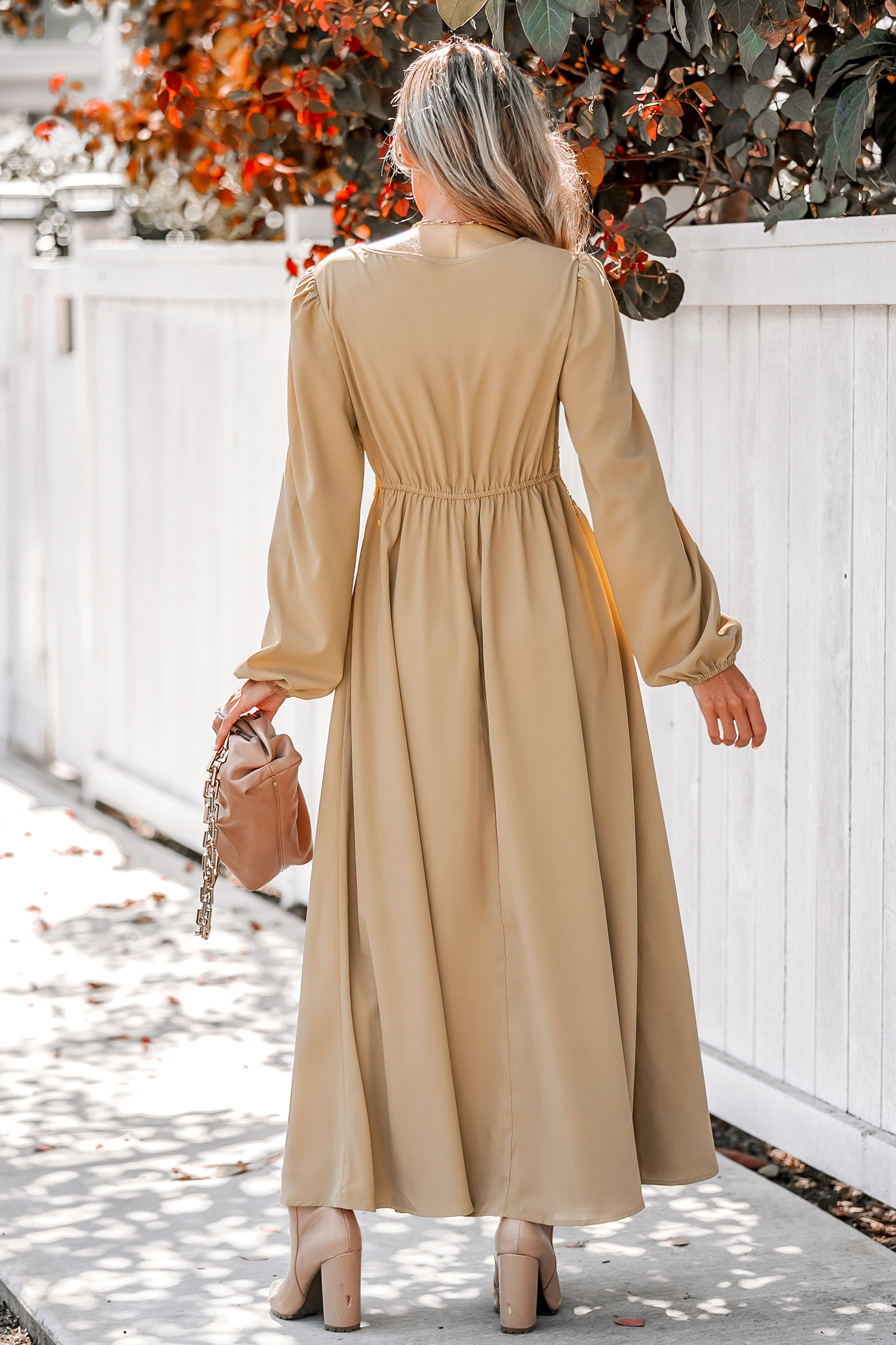 Robe maxi en dentelle brodée
