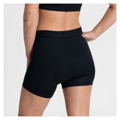 Sous-Short de Vélo Femme avec Peau Rogelli Noir