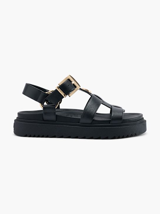 Buffalo Sandalette Schwarz