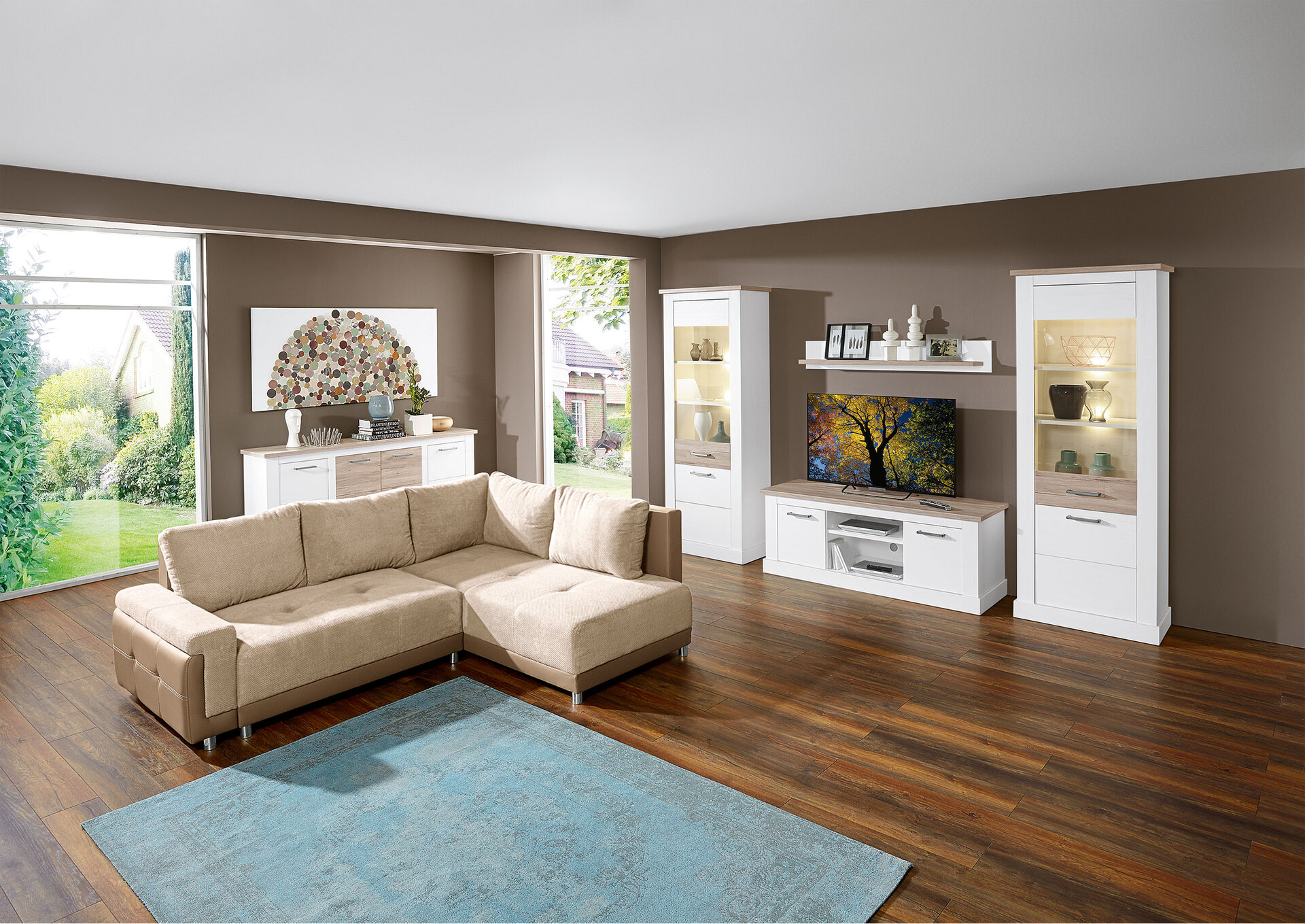 Wandboard Toronto Anderson Pinie hell Nachbildung ca. 140 x 21 x 21 cm