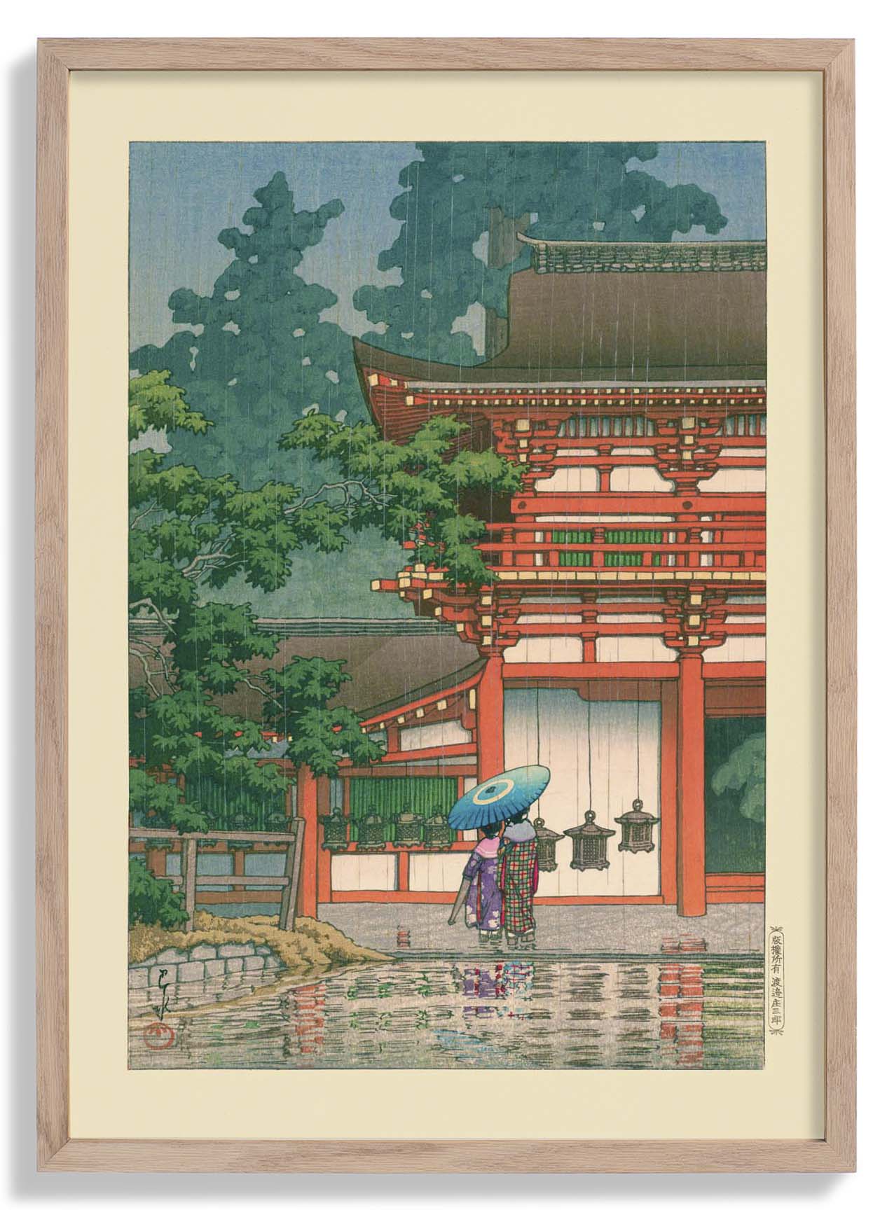 Kasuga-Schrein Kunstdruck von Hasui