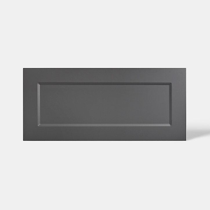 Façade de cuisine hotte / casserolier Artemisia gris mat l. 80 cm GoodHome