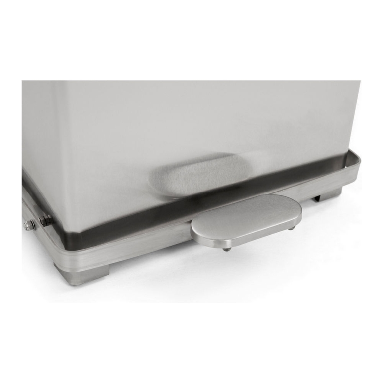 Industri\u00eble pedaalemmer 27 ltr RVS