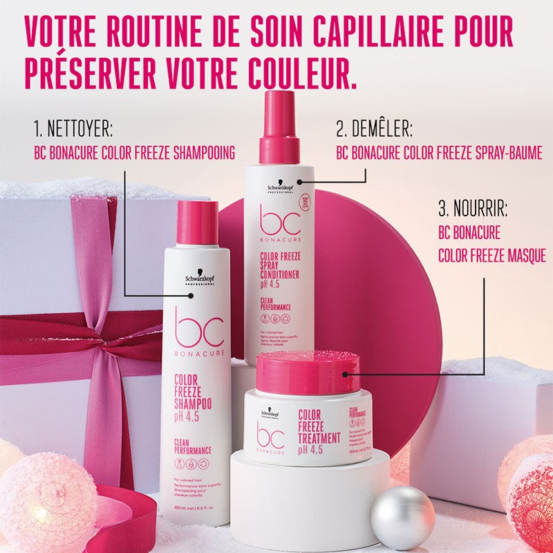 Trousse rituel cheveux colorés BC Color Freeze
