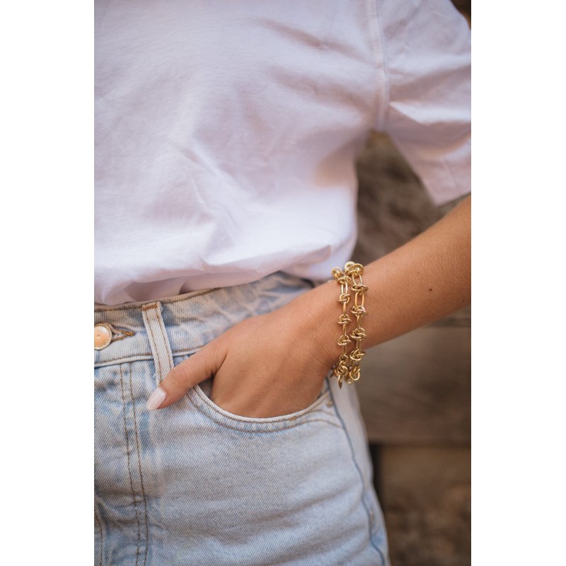 bracelet plaqué or - ATHÉNA