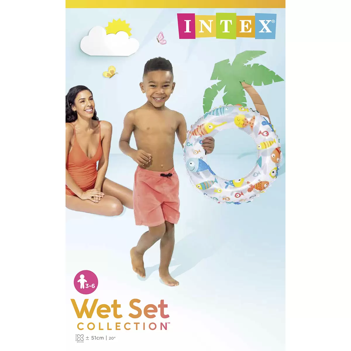 Schwimmreifen Intex Lively Print Bunt