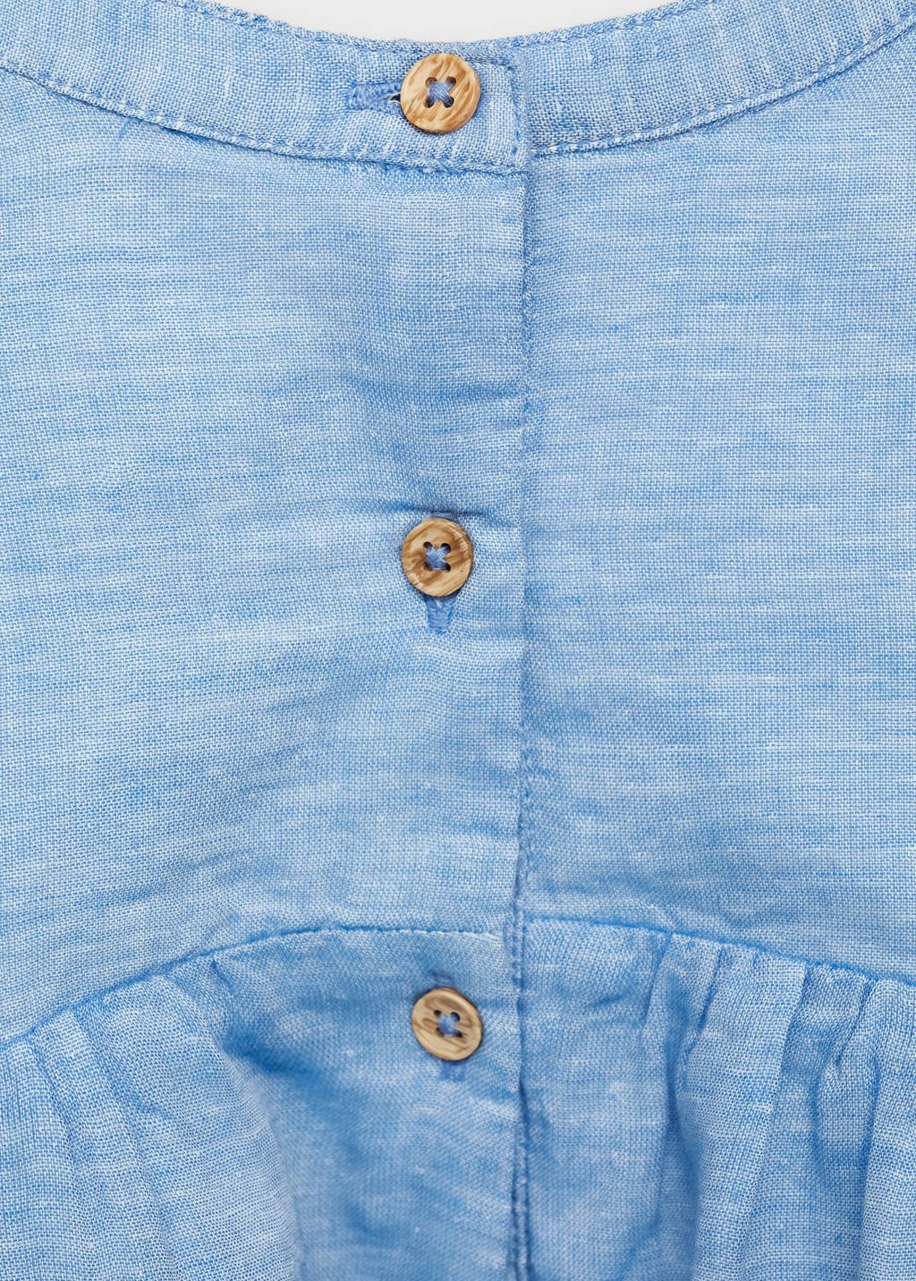 Mango Kids korte jurk lichtblauw