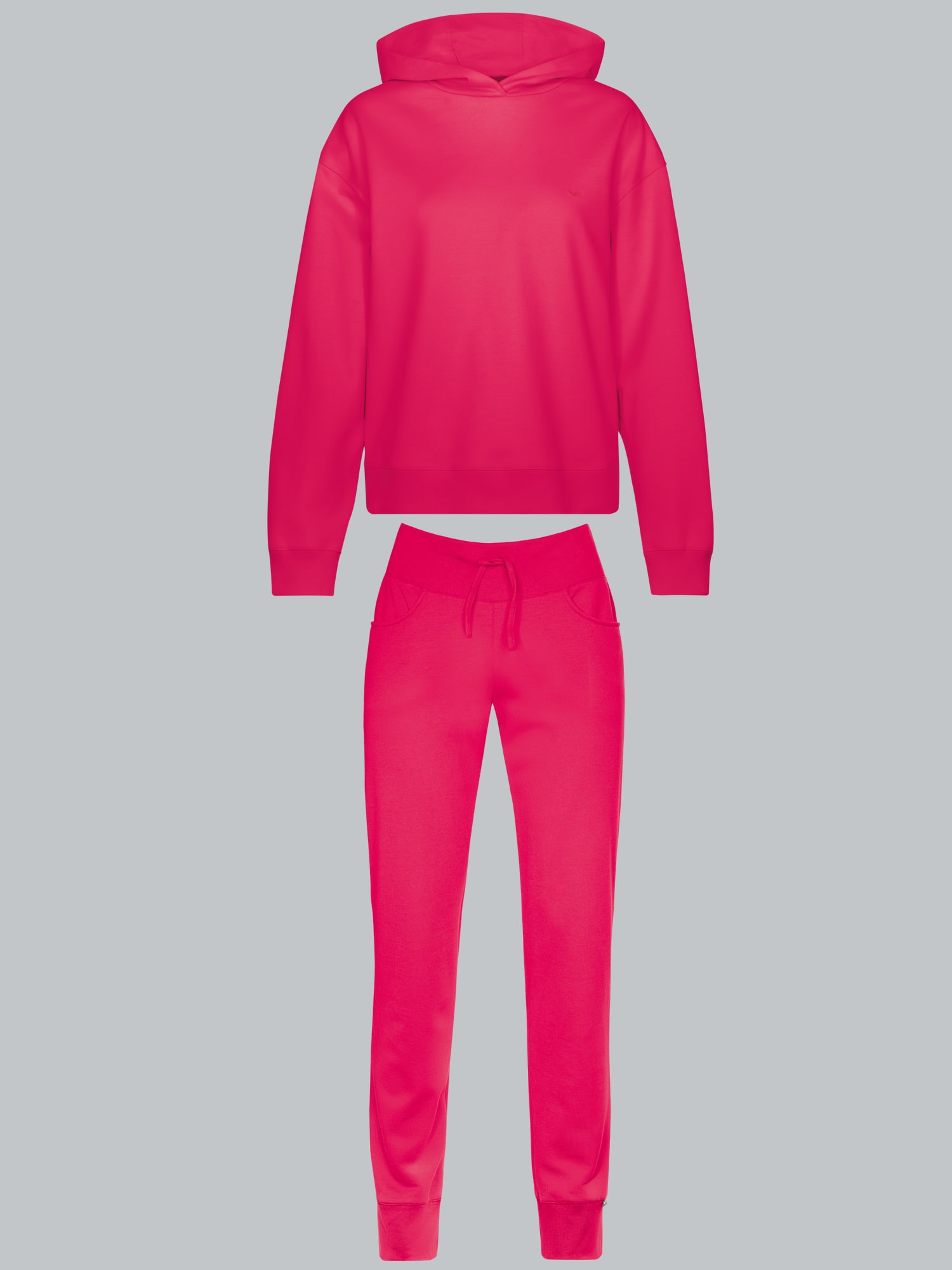 Oversized Jogginganzug in leichter Sweat-Qualität Koralle