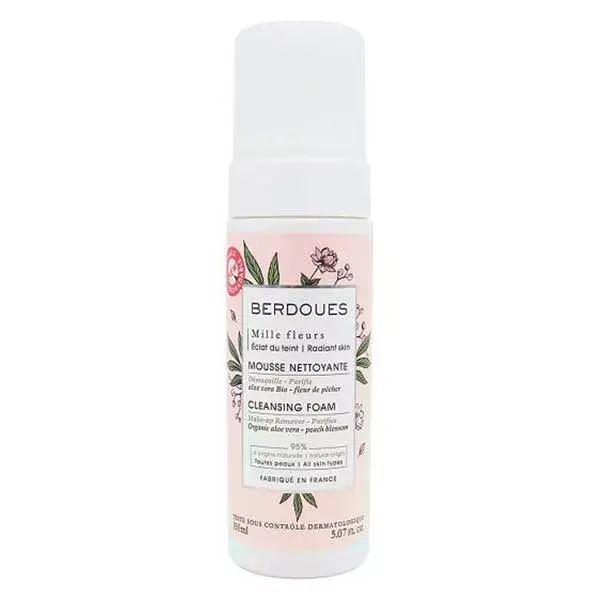 Espuma de limpeza facial Berdoues Mille Fleurs 150ml