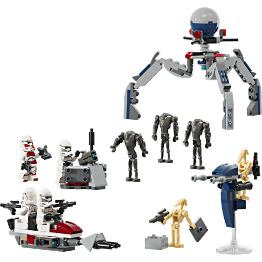 LEGO Star Wars Battle Pack Med Klonsoldater Og Kampdroider - 75372