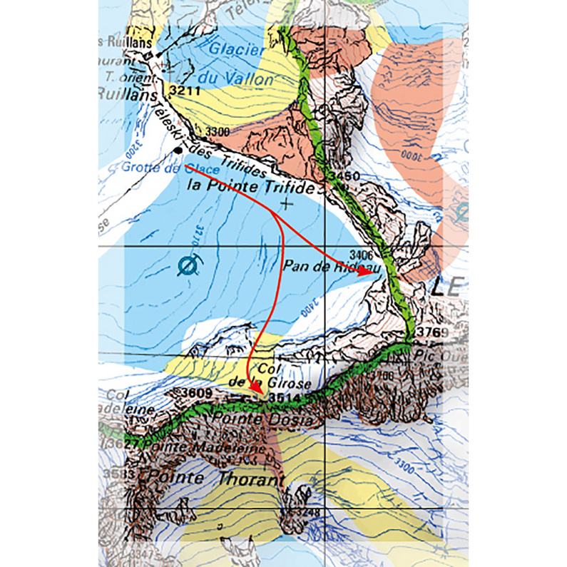 Freeride Map La Grave/La Meije - Ski