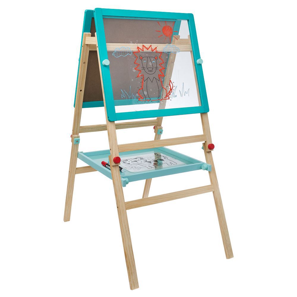 Tableau double face noir transparent en bois certifié FSC®