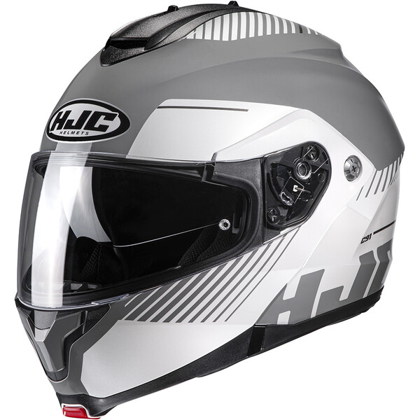 HJC - Casque C91 Prod MC10 / Gris Mat / Blanc